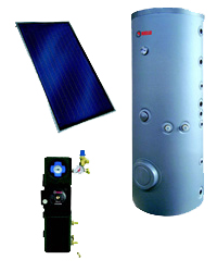 Détails : www.pompe-a-chaleur.ch Systèmes solaires complets pour la production d'eau chaude sanitaire 