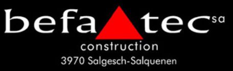 Détails : www.befa-tec.ch Construction de villas, immeubles, chalets. 3970 Salgesch